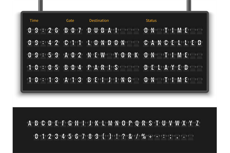 airport-board-font-alphabet-info-panel-arrival-departure-display-time