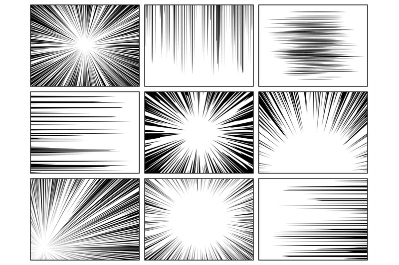 radial-comics-lines-comic-book-speed-horizontal-line-cover-speed-text