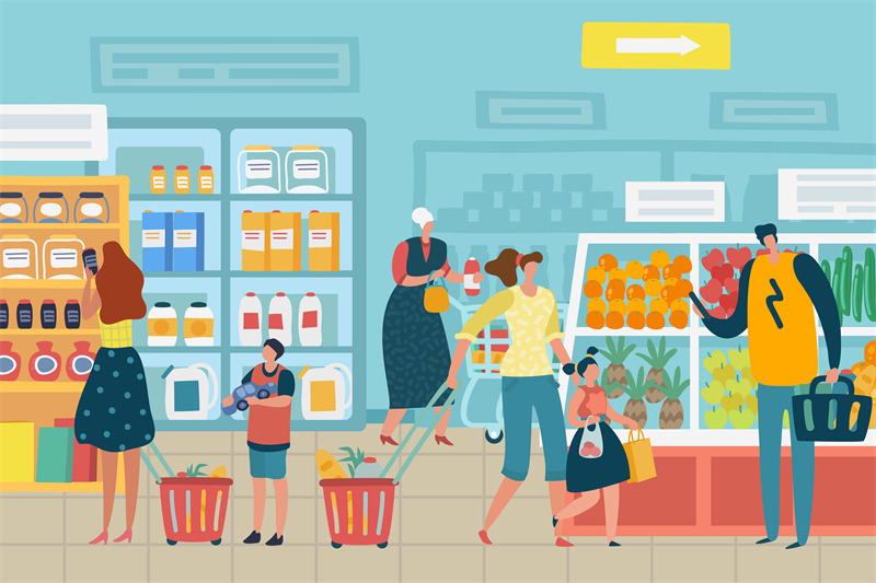 people-in-store-customer-choose-food-supermarket-family-cart-shopping