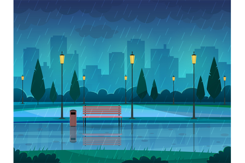 rainy-day-park-raining-public-park-rain-city-nature-season-path-bench