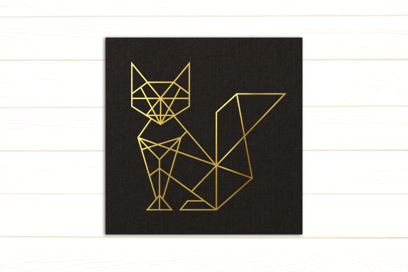 geometric-fox-single-line-sketch-for-pens-svg-png-dxf