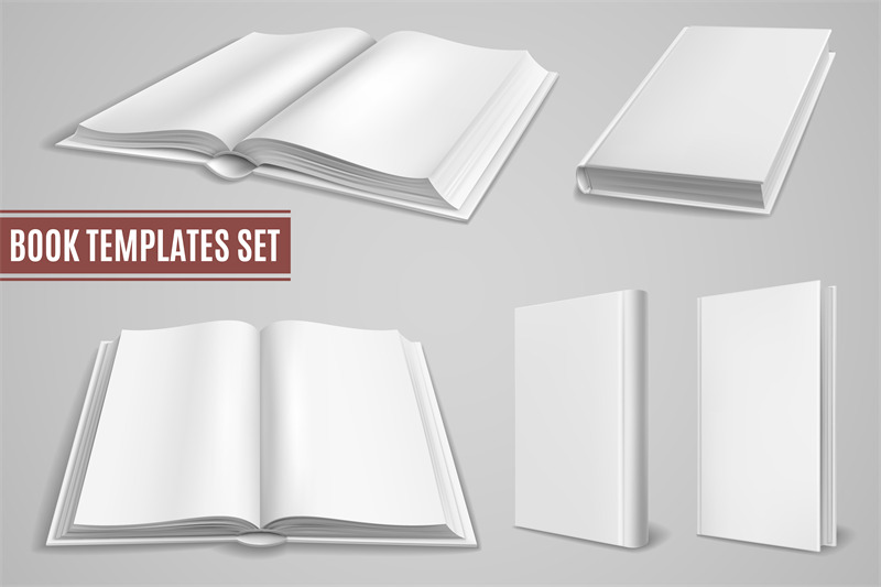 white-book-templates-blank-open-book-covers-closed-brochure-covers