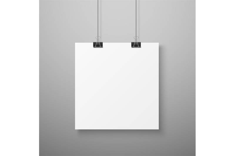hanging-picture-blank-photo-paper-template-for-gallery-realistic-vect