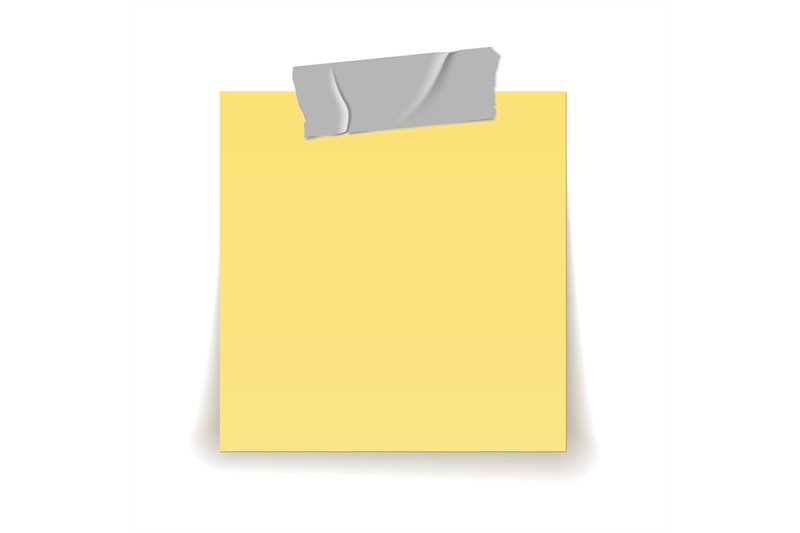 paper-reminder-scotch-tape-strip-piece-stick-on-yellow-important-shee