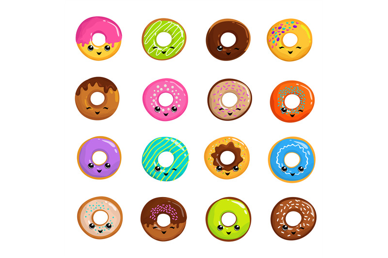 cute-sweets-donuts-in-japanese-kawaii-style-vector-set