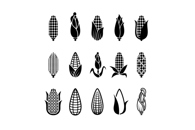 fresh-corn-harvest-vector-icons-set