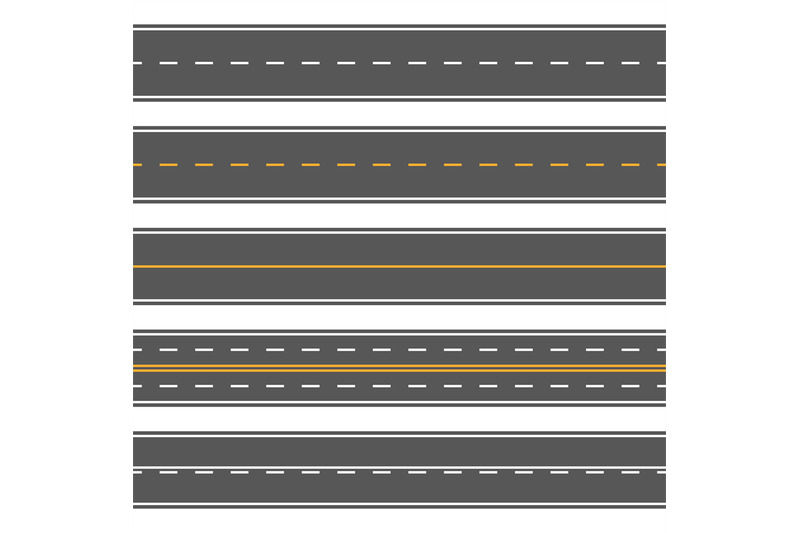 horizontal-straight-seamless-roads-modern-asphalt-repetitive-highways