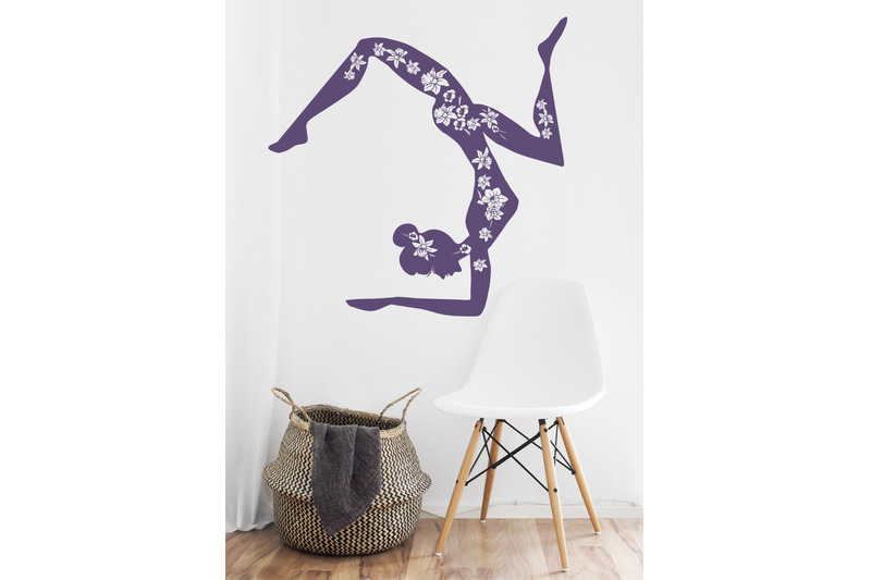 woman-practicing-yoga-fitness-black-silhouette-with-floral-motives-an