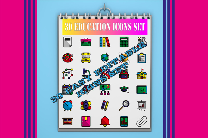education-icons-set