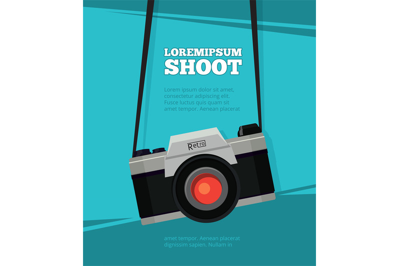 poster-with-illustration-of-retro-photo-camera-design-template-with-p