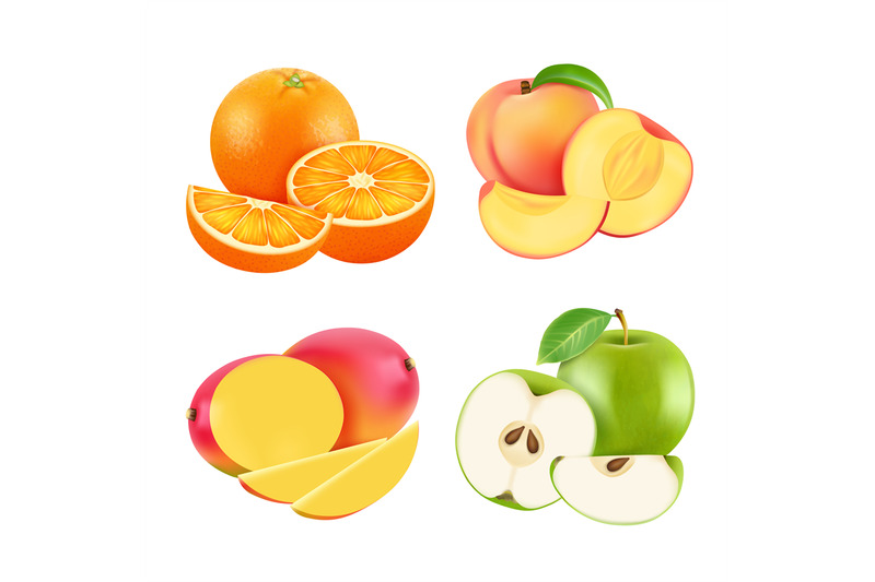 vector-illustrations-of-various-fresh-fruits-realistic-vector-picture