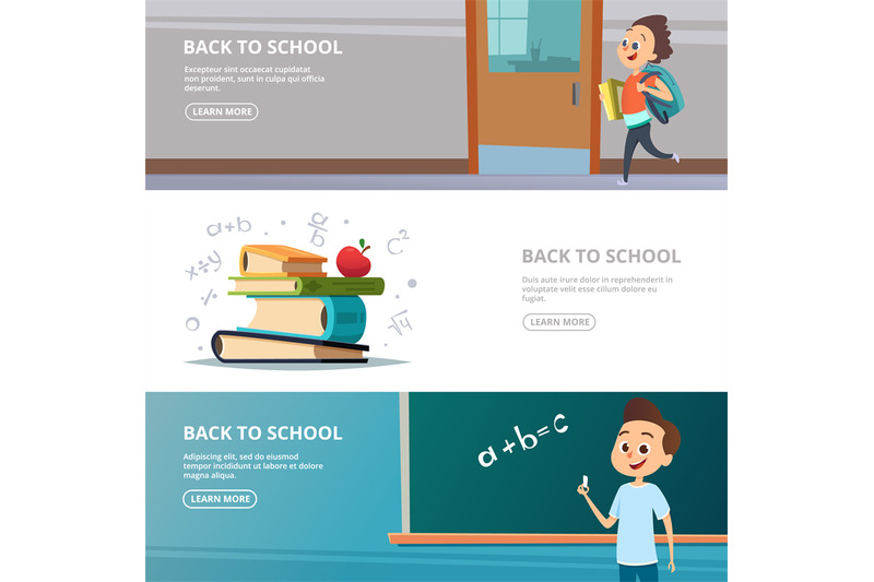 school-banners-illustrations-of-back-to-school-characters