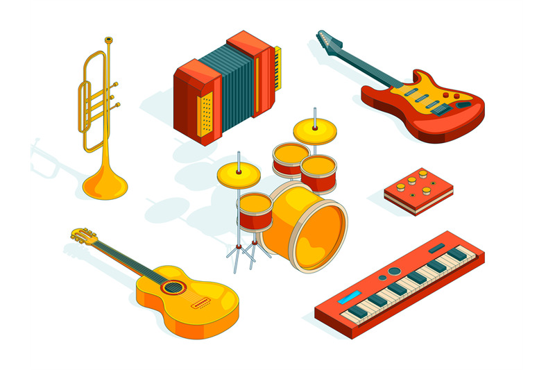 musical-instruments-isometric-pictures-set-of-various-colored-musicia