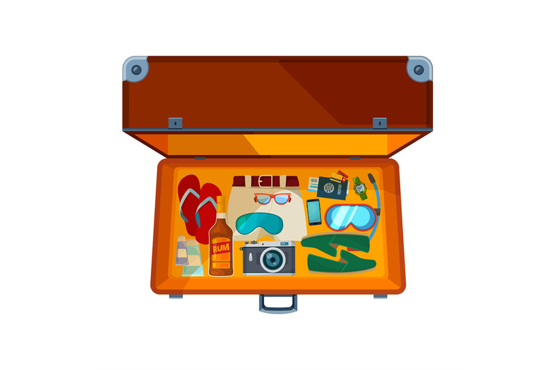 open-suitcases-illustration-of-open-suitcase-with-various-clothes-for