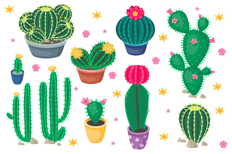 vector-collection-of-cartoon-cute-colorful-cacti-vect