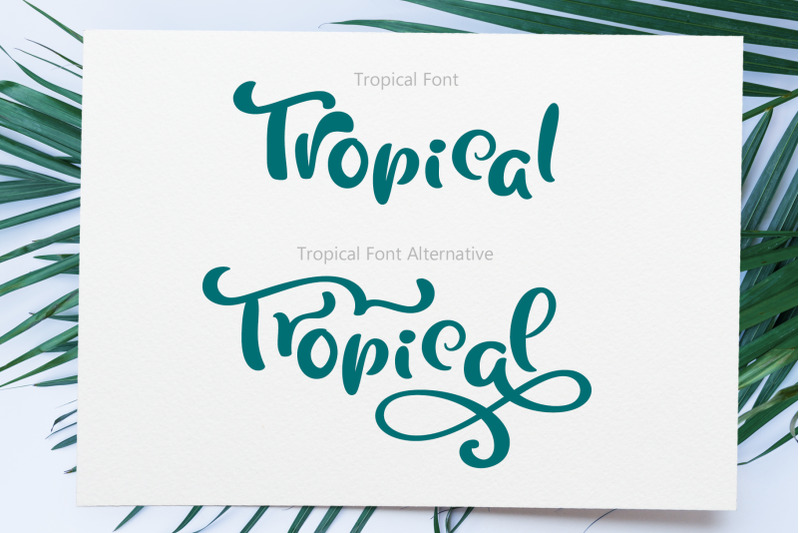 Tropical Summer Font By Happy Letters Thehungryjpeg Com