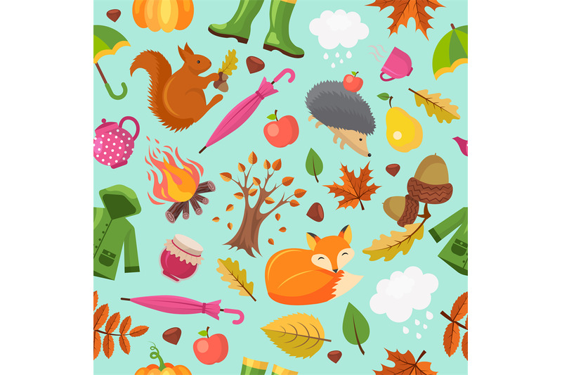 autumn-animals-pattern-forest-fall-cute-fox-hedgehog-and-orange-squir