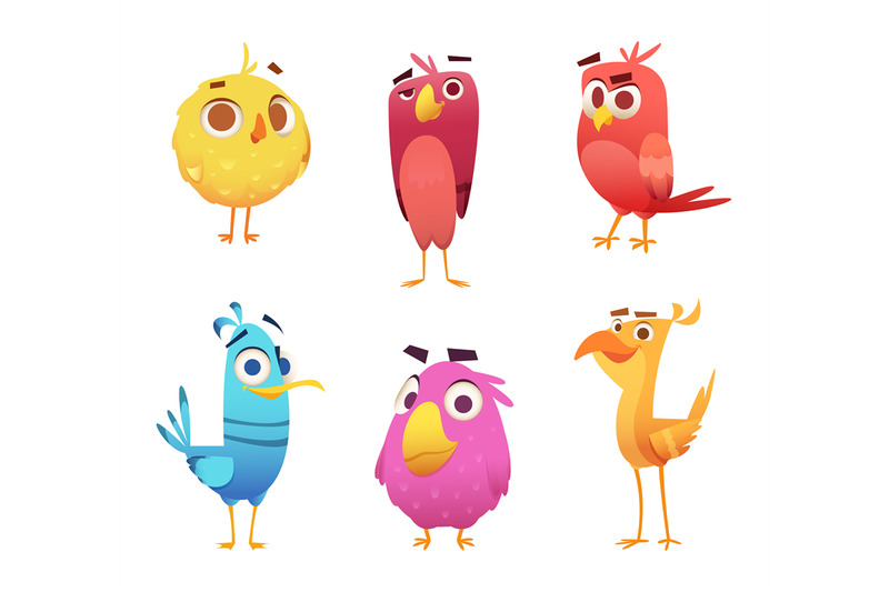 angry-cartoon-birds-chicken-eagles-canary-animal-faces-and-feathers-v