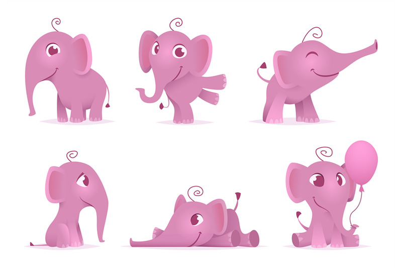cute-baby-elephants-wild-african-funny-adorable-animals-vector-charac