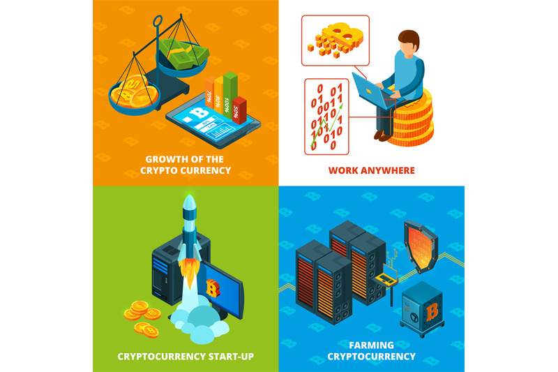 cryptocurrency-mining-electronic-money-blockchain-research-vector-con