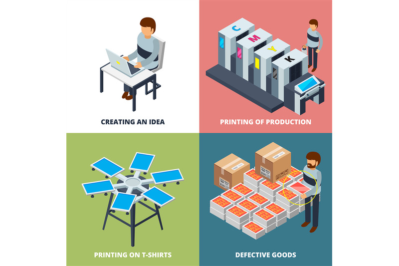 printing-office-isometric-printer-laser-colored-copier-plotter-offset