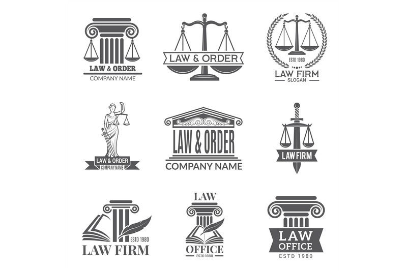 law-and-legal-labels-legal-code-judge-hammer-and-other-corporate-sym