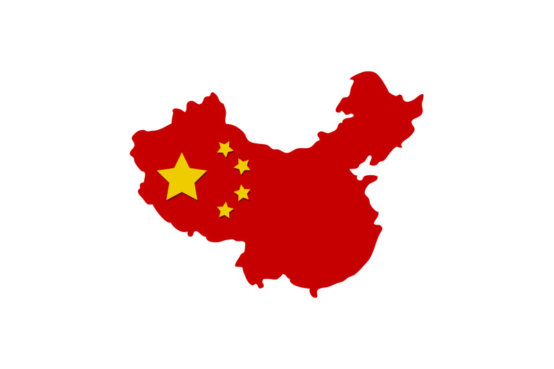 map-china-with-flag