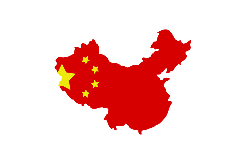 map-china-with-flag