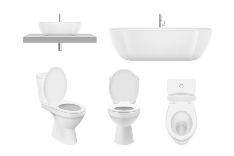 realistic-bathroom-collection-toilet-washing-cabinet-bowl-bathroom-s