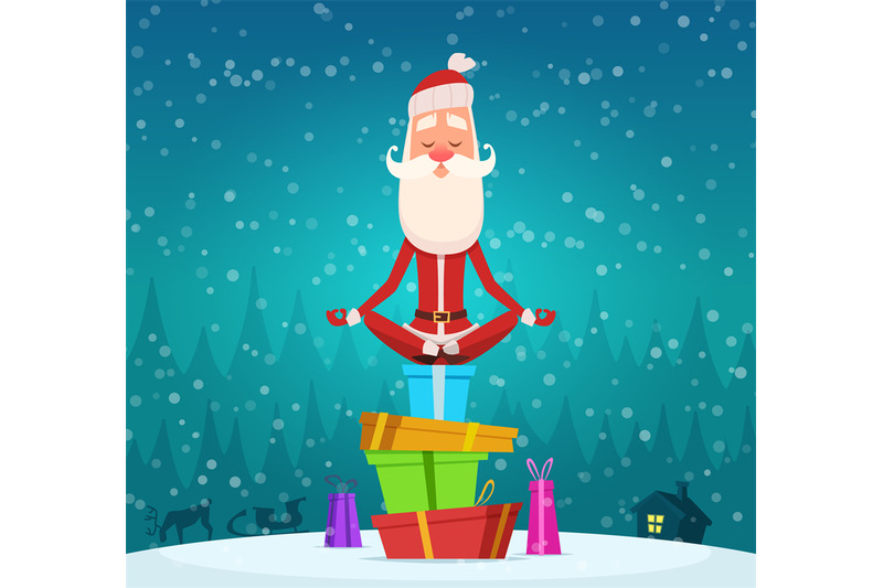 santa-relax-meditation-winter-christmas-holiday-character-santa-claus