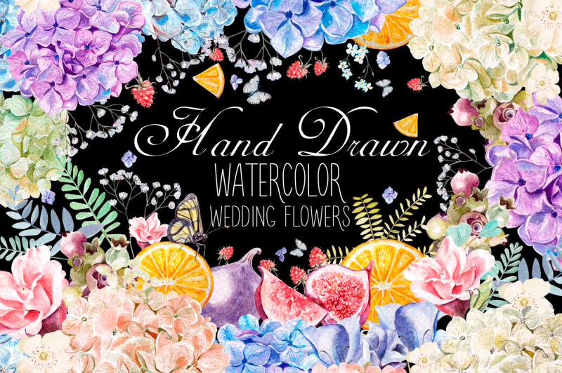 handdrawn-watercolor-wedding-flowers