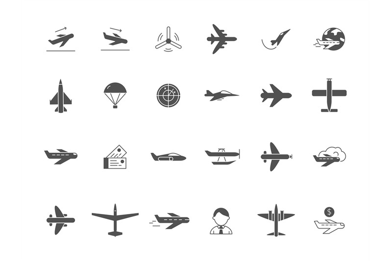 airplane-black-icons-jet-aircraft-military-forces-and-civil-aviation