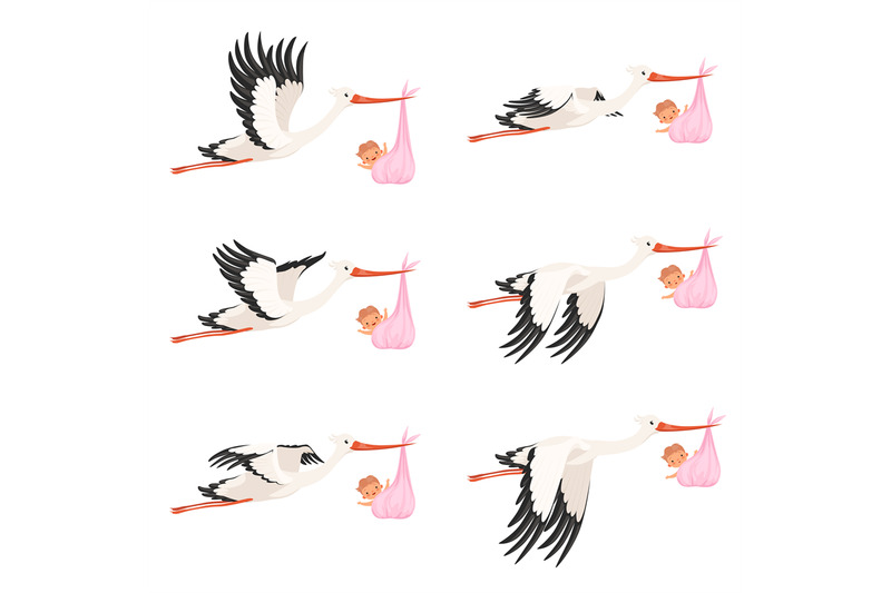 flying-stork-frame-animation-bird-delivery-newborn-baby-carry-vector