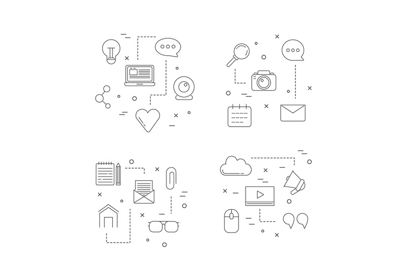 vector-line-blog-icons-infographic-concept-illustration