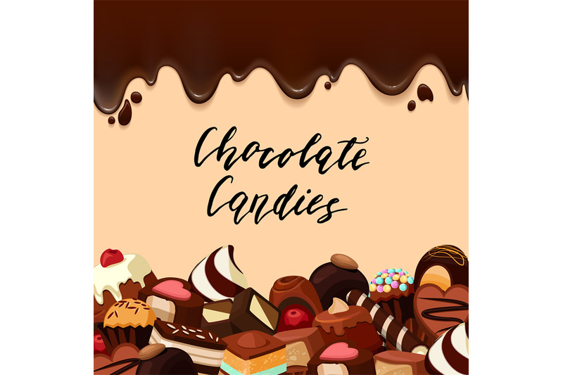 vector-background-with-place-for-text-cartoon-candies-and-chocolate-s