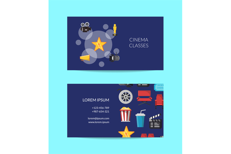 vector-cinema-business-card-template-talent-agency