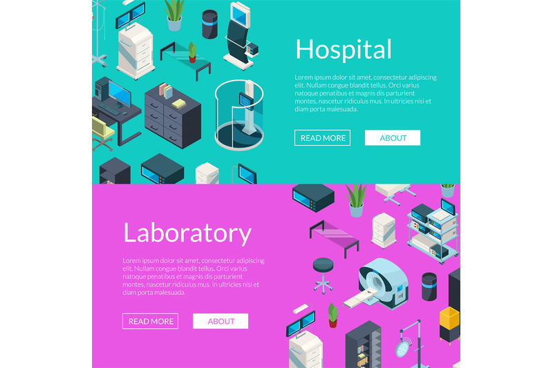 vector-isometric-hospital-icons-web-banner-illustration