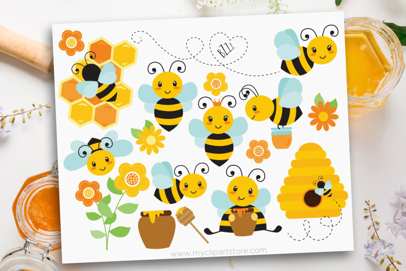 bumble-bee-clipart-buzzy-bees-honey-bee-vector-sublimation-svg