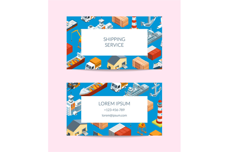 vector-marine-logistics-company-business-card-set