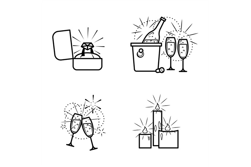 engagement-items-icons-set