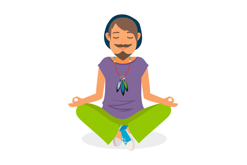 funky-hippie-man-yoga-meditation