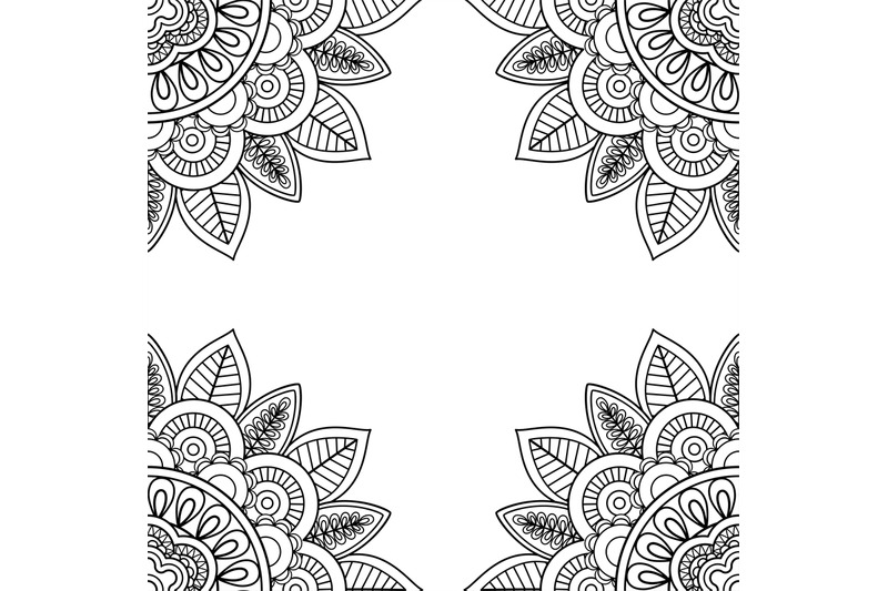 indian-floral-frame-for-coloring-pages-book