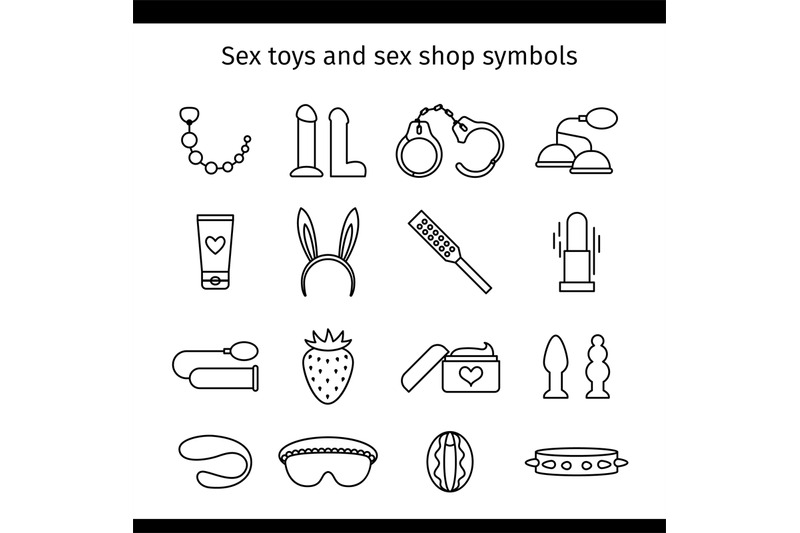 sex-shop-line-icons