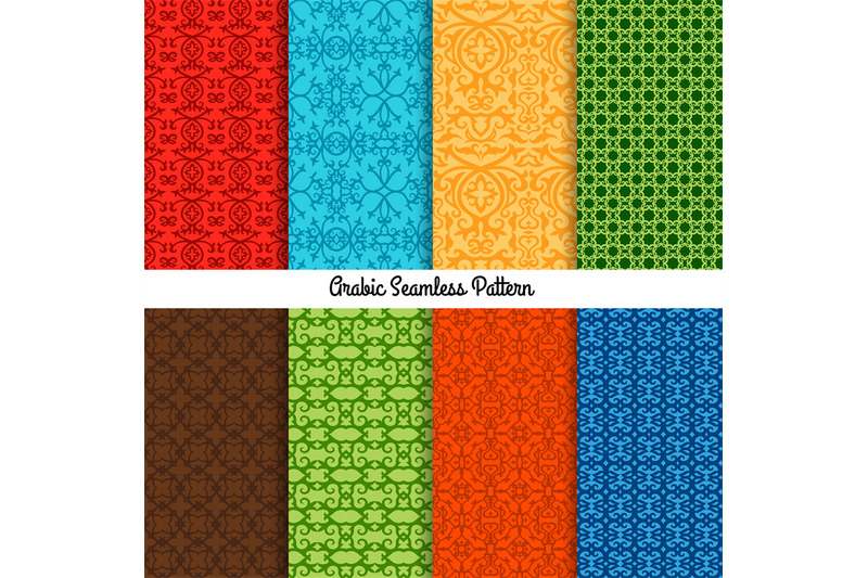 colored-traditional-arabic-patterns-set