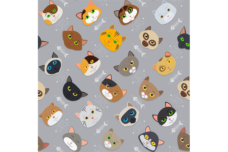 fur-cats-pattern-vector-background
