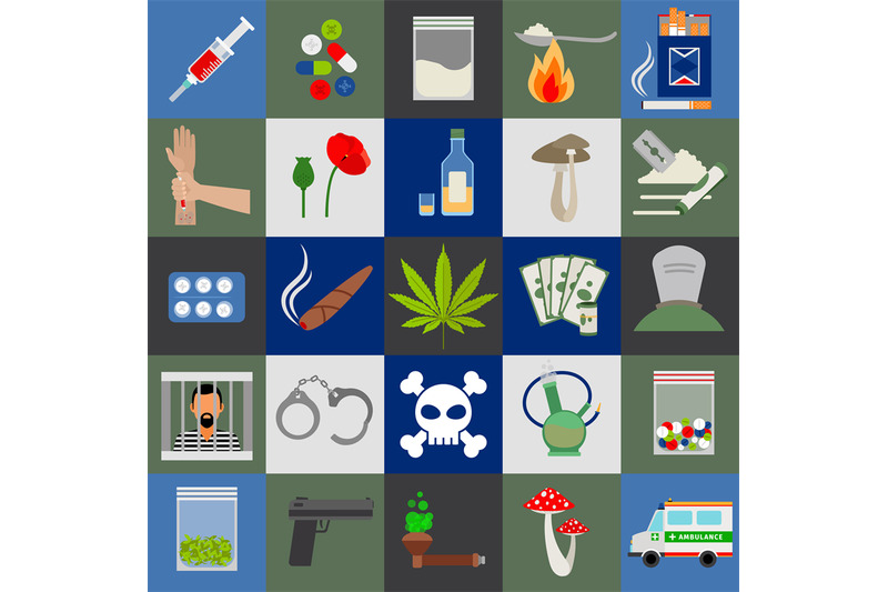 alcohol-drugs-and-tabac-vector-icons