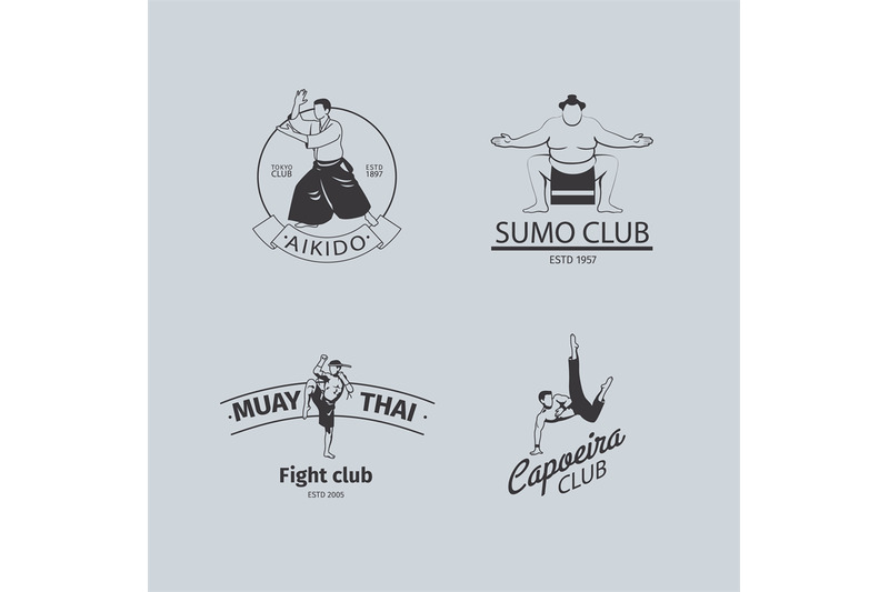 fight-club-logo-set