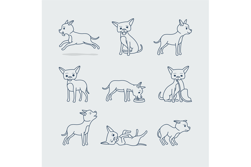 cute-dog-doodle-icons