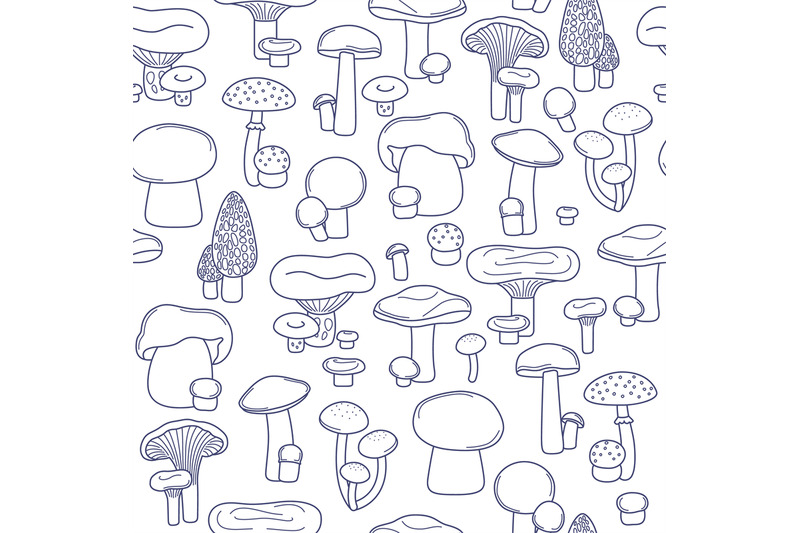 vector-seamless-mushrooms-pattern