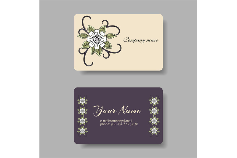 floral-business-card-collection